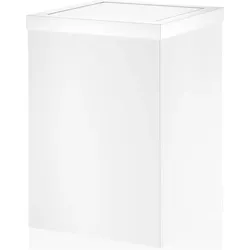 Contract Badezimmer-Abfallbehälter 30 cm Weiß matt mit Klappe