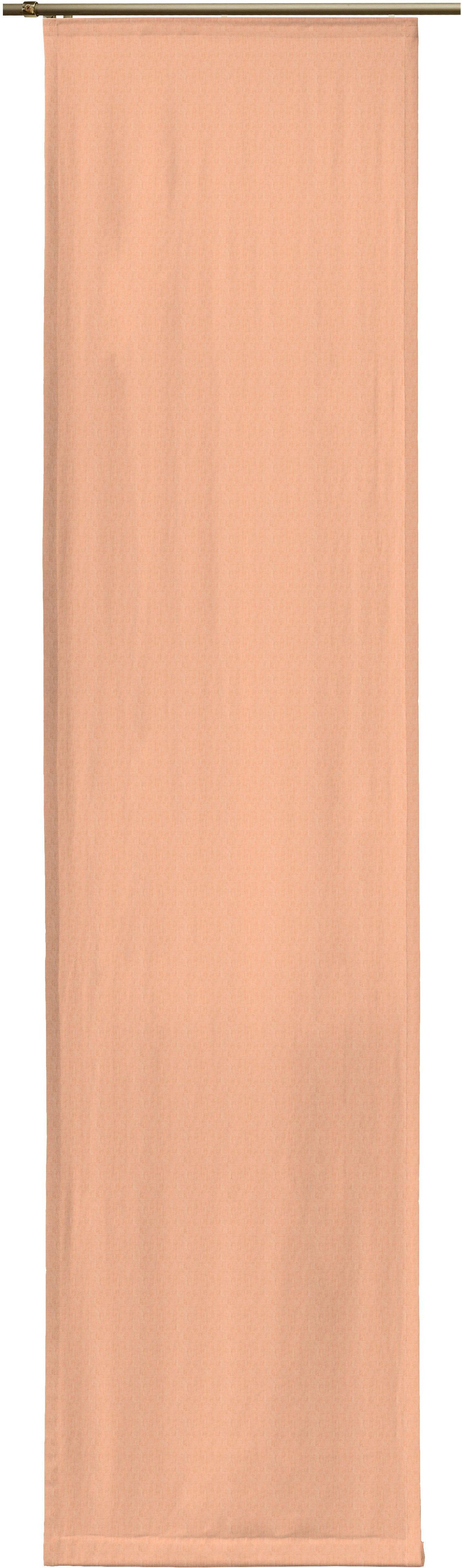 Schiebegardine WIRTH "Sunday" Gr. 3, orange (terrakotta), B:60cm H:175cm, Jacquard, Baumwolle, Polyester, Gardinen, Schiebegardine, Mit Zubehör terrakotta 175cm, Paneelwagen, 60cm
