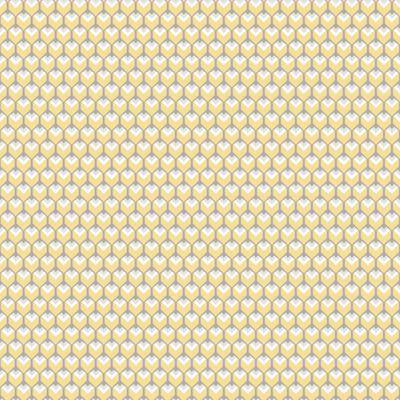 RoomMates Yellow 3D Petite Hexagons Peel and Stick Wallpaper