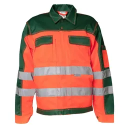 Warnschutz Bundjacke "KONTRAST" - 25 - orange/grün