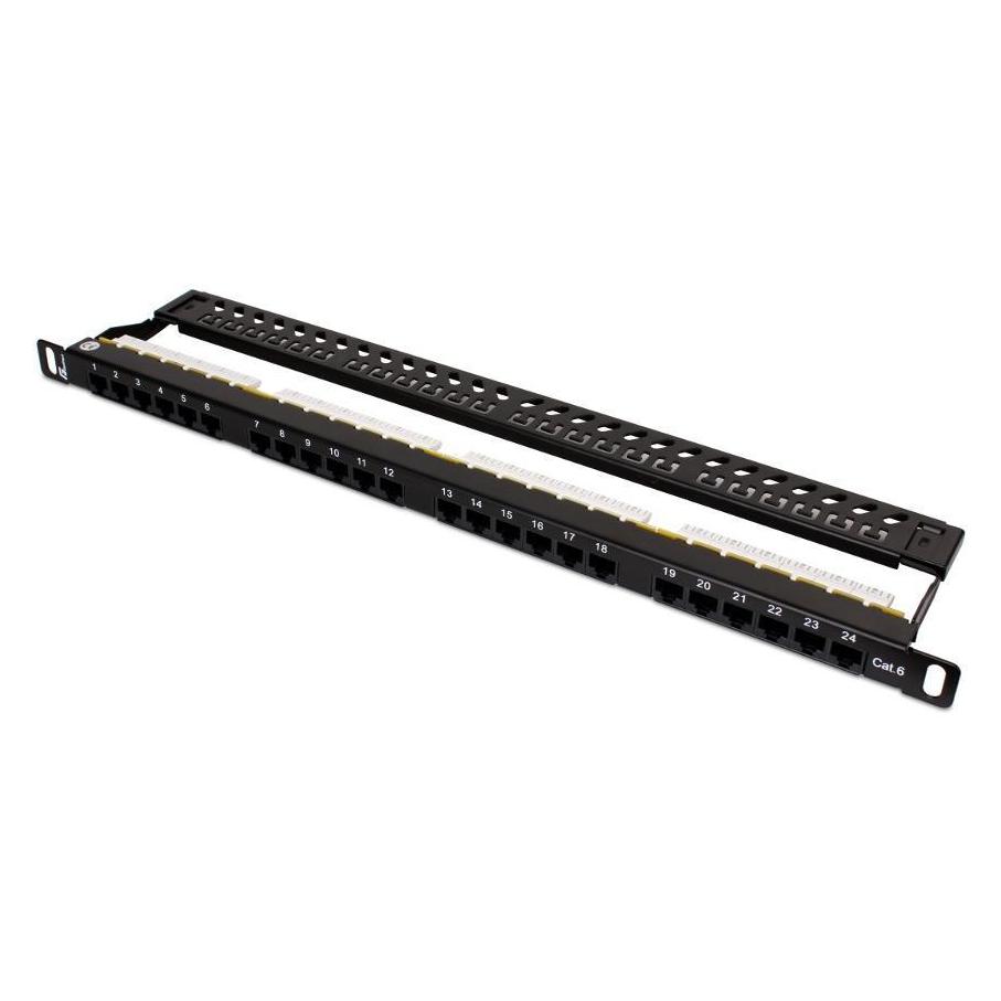 Getfort PATCH-PANEL UTP CAT.6, 24 ANSCHLÜSSE, 0,5U, PGF-6UTP24-B7 (GETFORT)