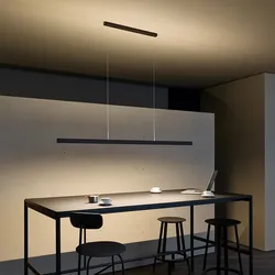 LED-Deckenleuchte GL 6 Pendelleuchte V2 strahlt nach oben und unten schwarz B 150 cm 57 W 4200 lm 150x4x1