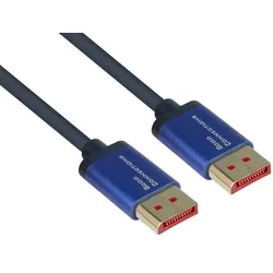 Alcasa 4814-SF020B DisplayPort-Kabel 2 m Blau