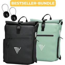 2x EVO Fahrradtaschen + 2x Schlösser - Bundle,EVO Bundles