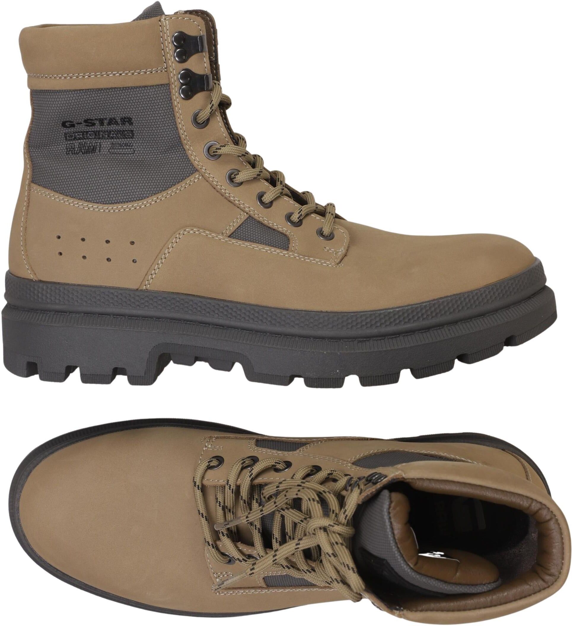 G Star RAW Herren Stiefel, Beige, Gr. EU 41, kein / Etikett - Second Hand
