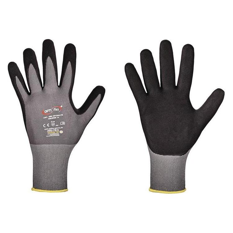 Feldtmann Handschuh OPTIMATE Grösse 11 grau/schwarz EN 420/EN 388 PSA-Kategorie II (11) (0680-11H)