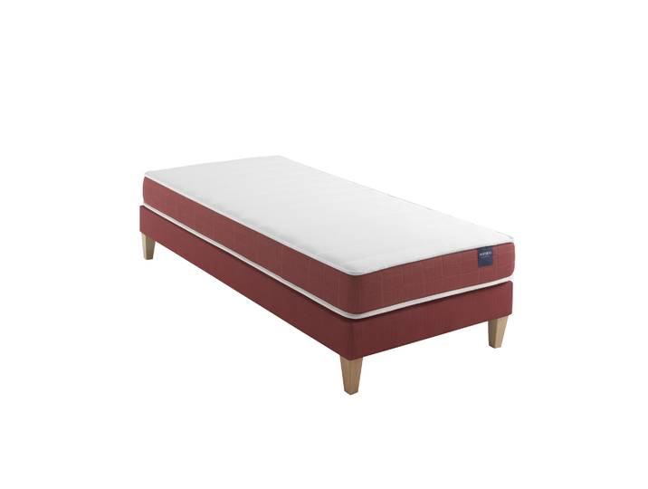 Ensemble matelas couchage latex, sommier et pieds Crépuscule 400 - SOMEO 100x200