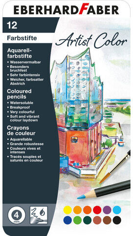 Aquarellstifte-Set, 12 Stifte