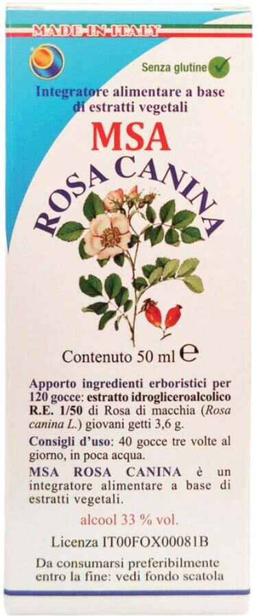 HERBOPLANET Srl MSA ROSA CANINA 50ML