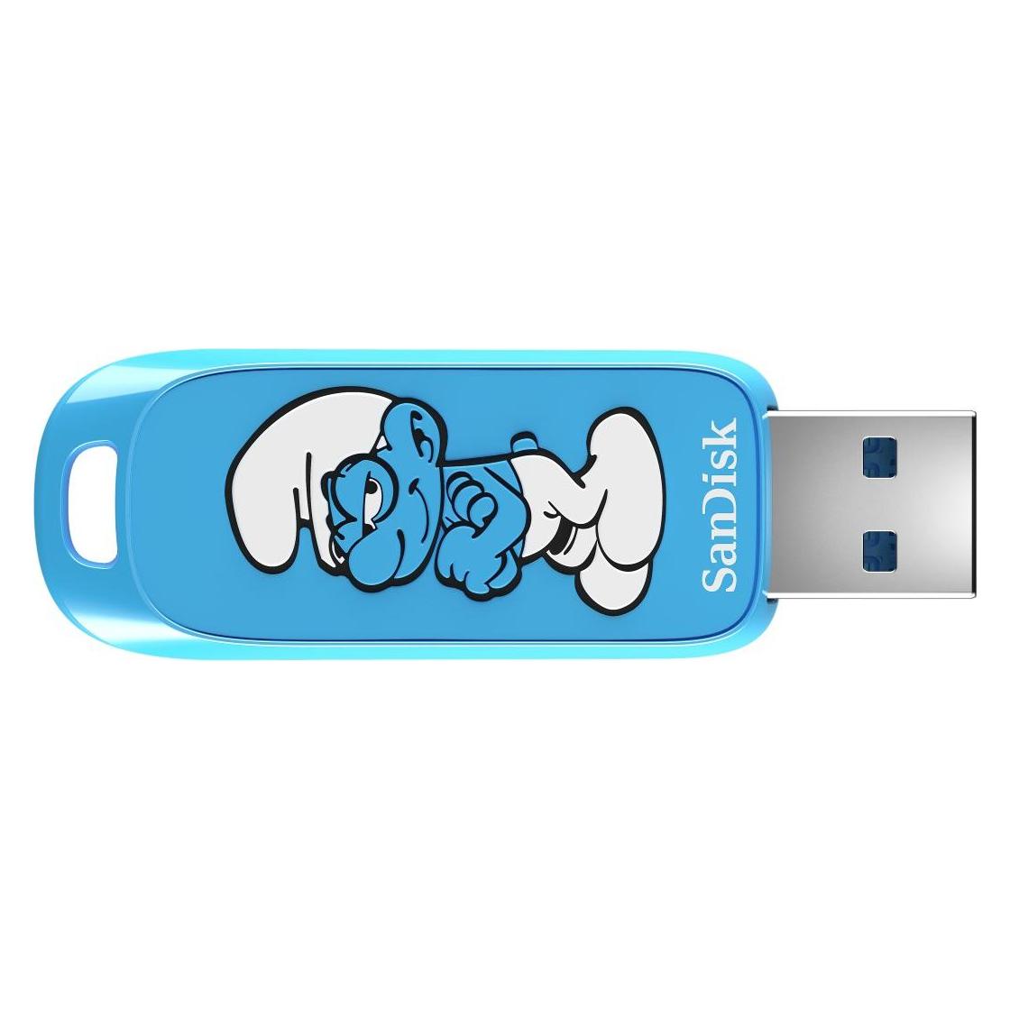 Sandisk Brainy Smurf USB 3.2 Gen1 64GB 130MBs (64 GB, USB-A) (SDCZIS-064G-G46)