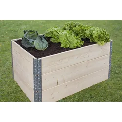 BM Hochbeetstecksystem, 120 x 80 x 20cm, Fichte natur