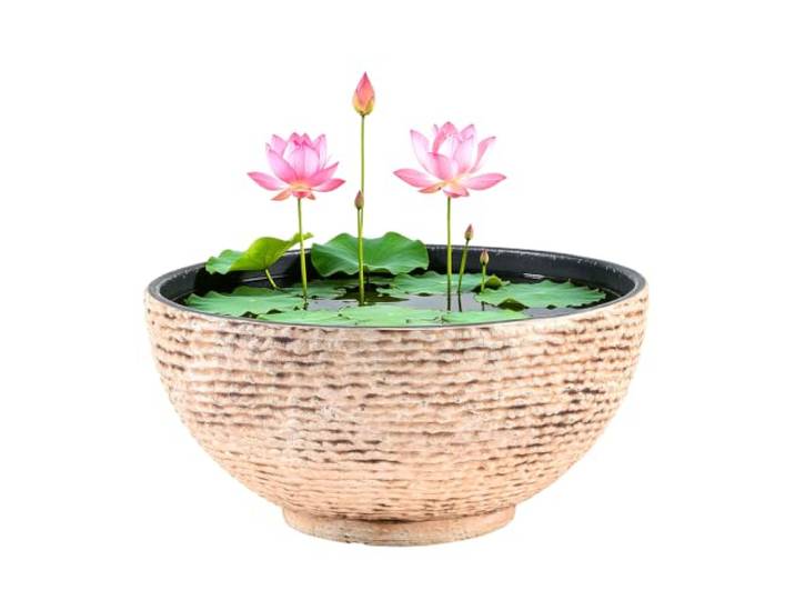 Sungmor Moderne Marmor-Textur Gartenschale – 39 cm, blau-schwarz, Harz-Blumentopf, Hydrokultur-Schüssel, Übertopf – großer Pflanzgefäß, Gartenpflanzentopf, Terrasse, Garten, Hof-Dekoration