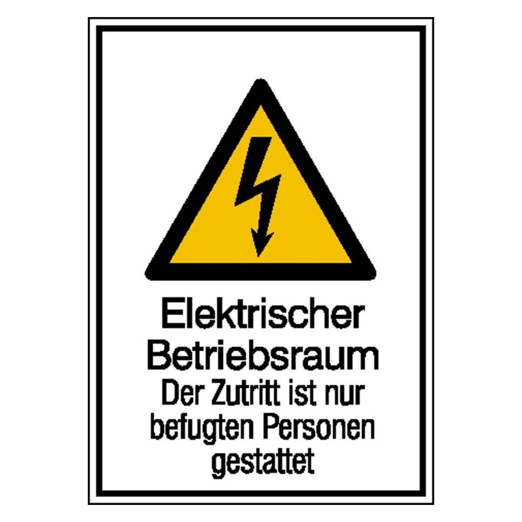 SafetyMarking Warn-Kombischild Achtung Kunststoff (B x H) 131 mm x 185 mm ISO 7010 1 St. (43.1243)