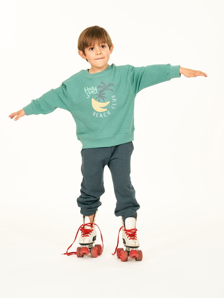 Sense Organics Sweatshirt "Dari" in Grün - 128