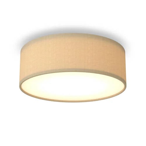 Calex Plafondlamp Fabric Taupe Rond 30 cm E27