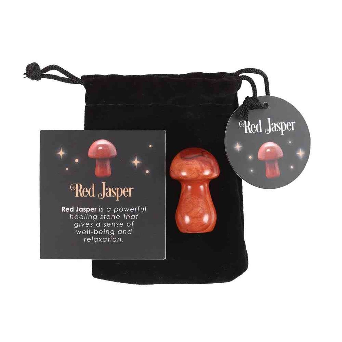 Something Different Magical Red Jasper Crystal Mushroom Kristal - Multicolours