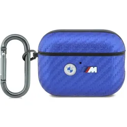BMW Etui M Carbon Metal Logo do AirPodsPro 3 jasnoniebieski (Kopfhörer Hülle), Kopfhörertasche + Schutzhülle, Blau