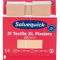 Pflaster-Abschnitte Salvequick elastisch Refill 6770 VE=6x21 Stück