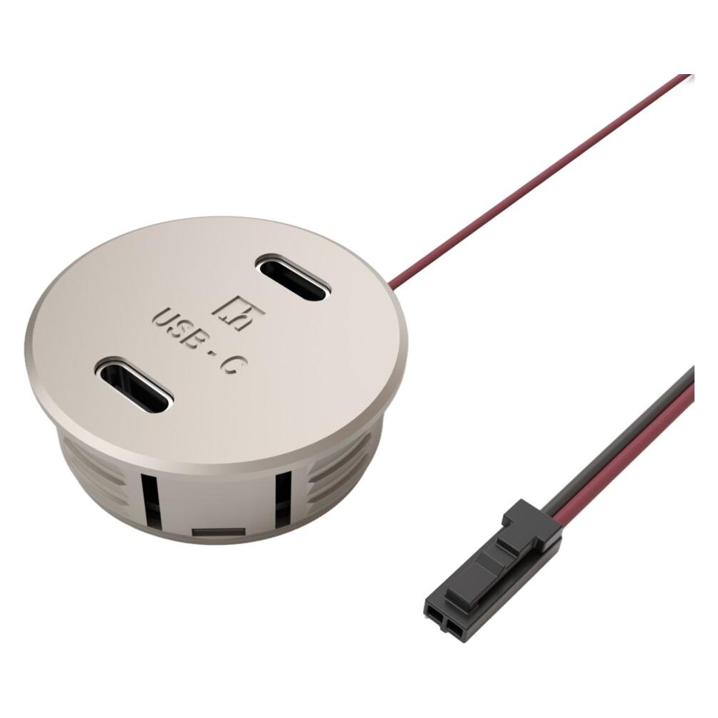 Halemeier USB Einbau-Doppelsteckdose Typ C (3057429)