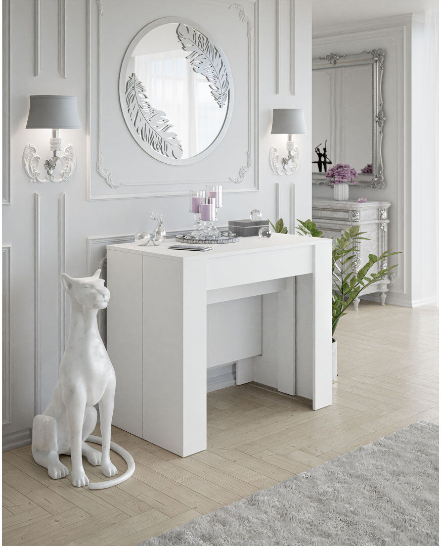 Ebern Designs Einberger Console Table White
