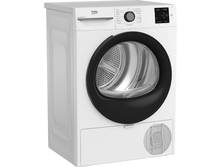 BEKO Wärmepumpentrockner BM3T38220X , Energieeffizienz: D, weiß, B:59,8cm H:84,6cm T:54,5cm, Trockner, Wärmepumpentechnologie: energiesparend trocknen – 8 kg, Wärmepumpentrockner