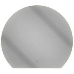 Planetmöbel AUBE LED-Spiegel 80 cm halbrund mit Touch-Sensor und dimmbarem Licht