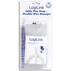 LOGILINK Kabelschlauch flexibel 1,8m grau