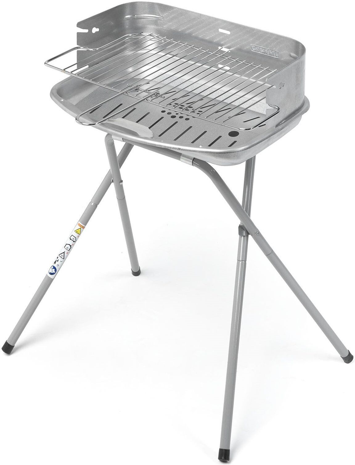 Barbecue Carbonella Ompagrill 40098 ALUMINIZED Silver