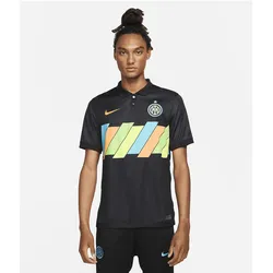 Nike, Unisex, Fussballtrikot, Inter Mailand Drittes Trikot (M), Schwarz, Orange