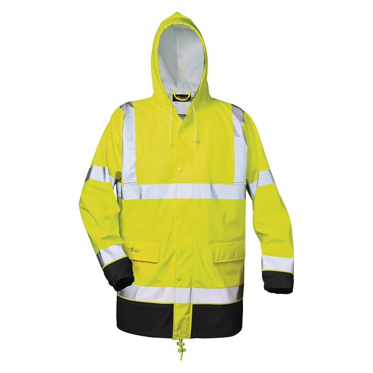 Norway Warnschutz PU Regenjacke Manfred Grösse XL gelb/schwarz (XL) (2360-3)
