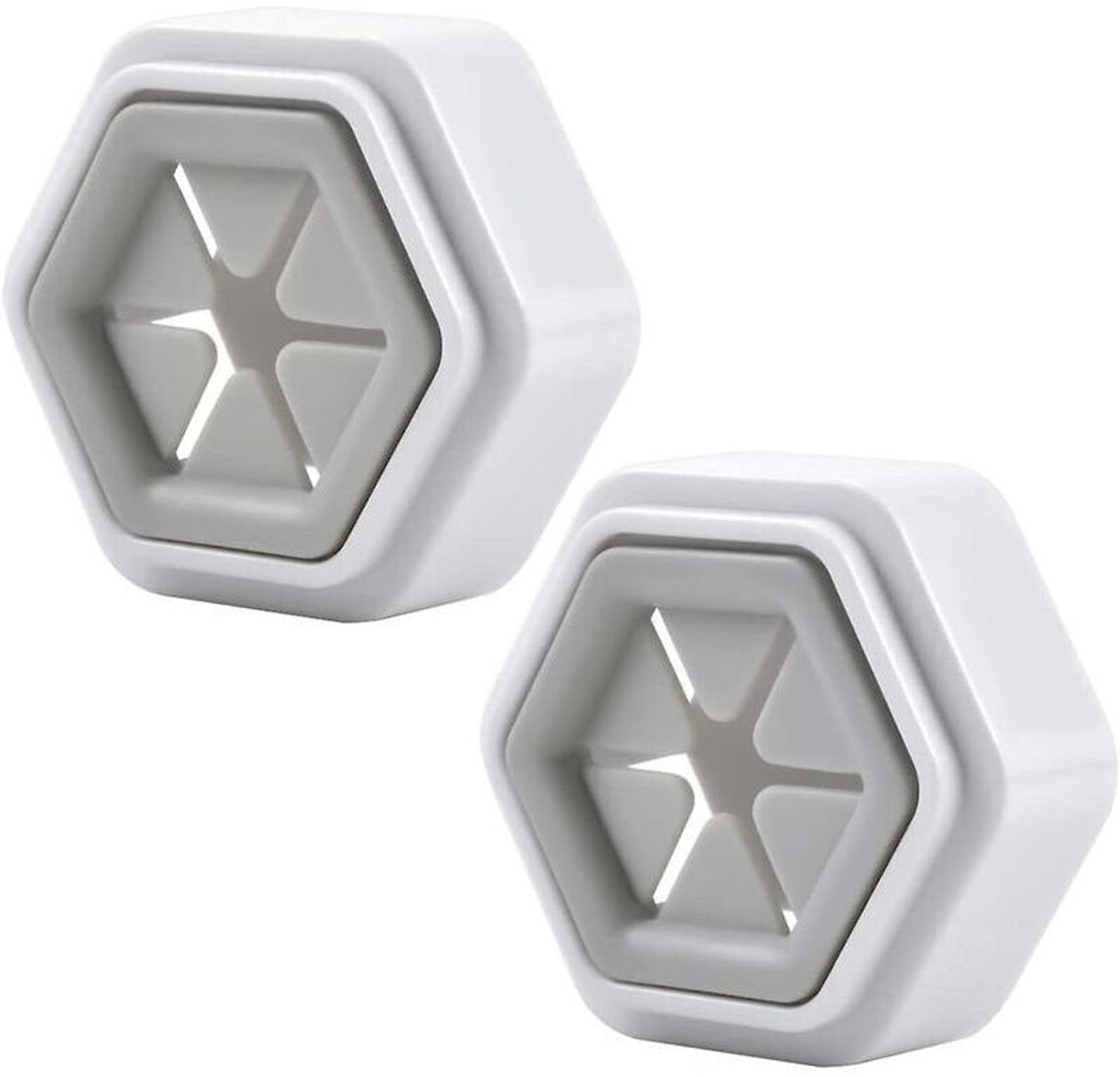 Set van twee zelfklevende handdoekhaken voor badkamer en keuken, wit