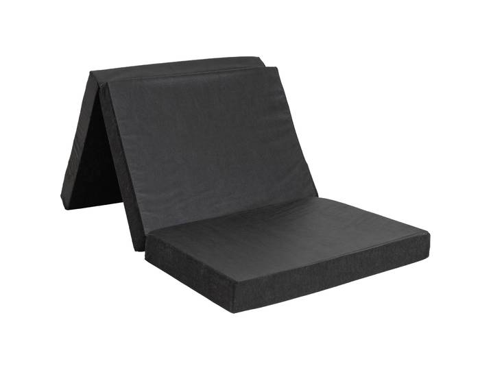 Klappmatratze Teo schwarz Schaumstoff, Mikrofaser Bezug 80 x 195 cm H3 - Mittel