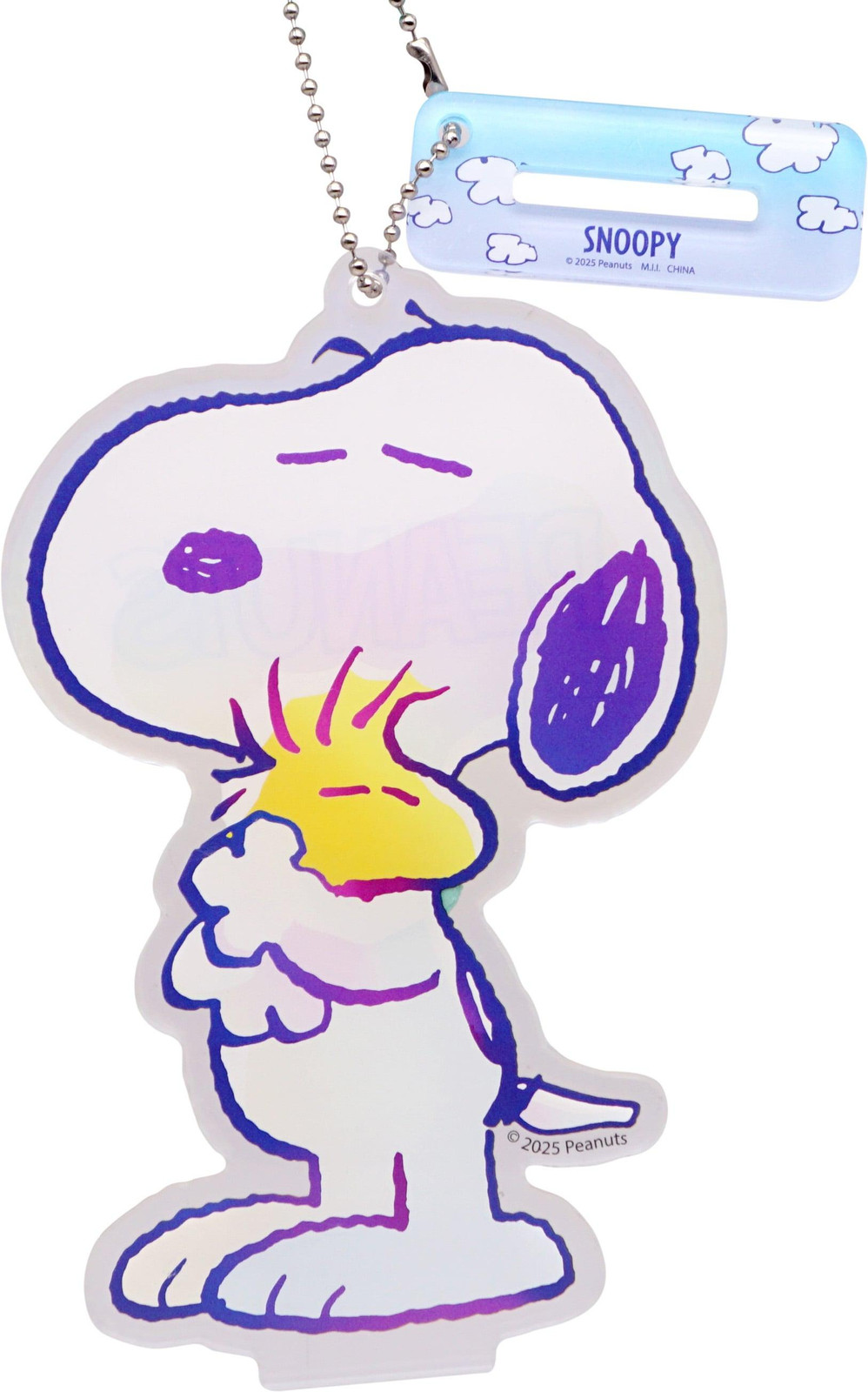 Snoopy Peanuts acryl sleutelhanger Monogram