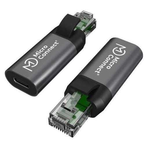 MicroConnect USB C Female to RJ45 Male (USB) (MC-USBCFRJ45)