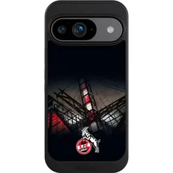 Nivocase Hülle für Google Pixel 9 Handyhülle NIVOcore Case Schwarz 1. FC Köln Offizielles Lizenzprodukt (Google Pixel 9), Smartphone Hülle, Schwarz
