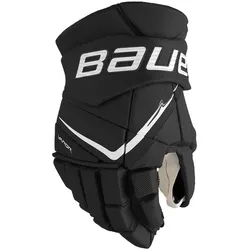 BAUER Vapor FLYPRO Eishockeyhandschuhe Intermediate – 12–13 Zoll, fünf Farben | 12 Zoll schwarz/weiß