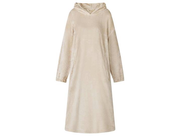 vidaXL Decken-Hoodie Beige L Flanell