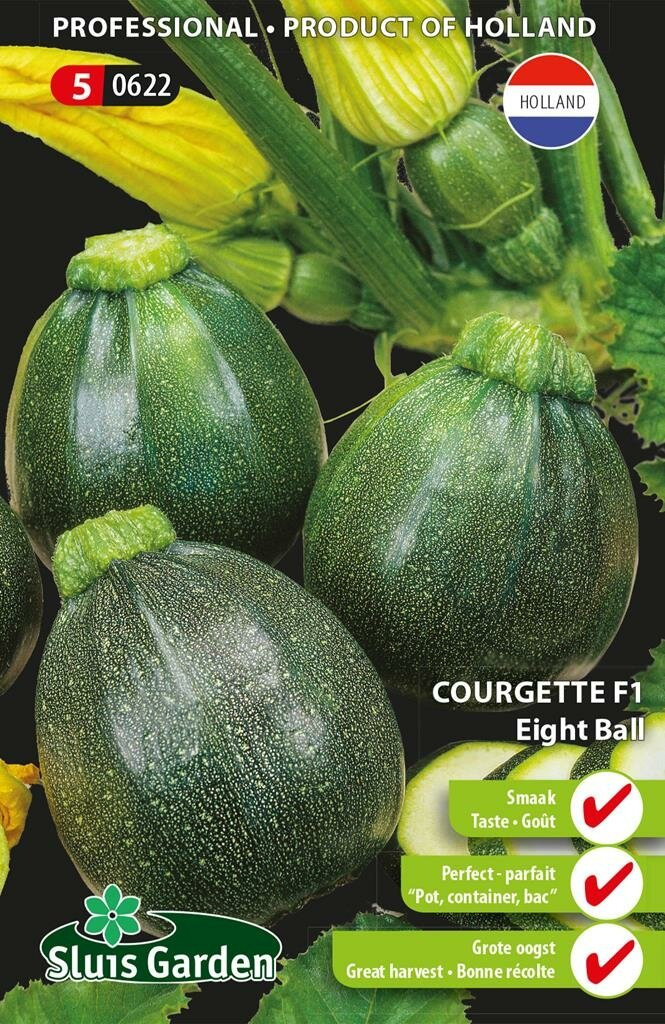 Sluis Garden Courgette zaden Eight Ball F1