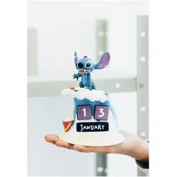 NoName, Kalender, STITCH - Calendrier Perpétuel 3D en Résine - '11,8x11,8x15,5cm'