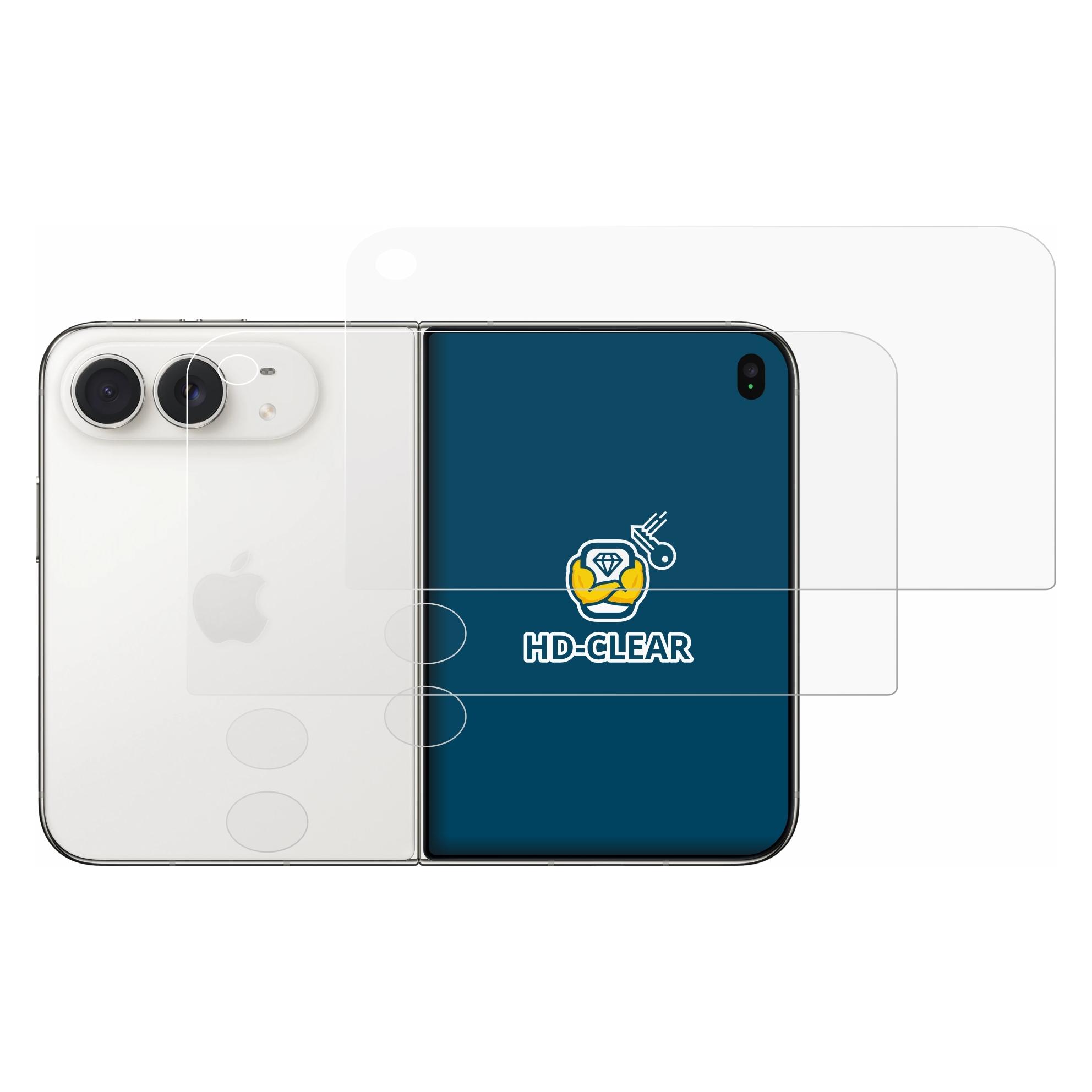 Brotect Schutzfolie für Apple iPhone Duo (Display+Kamera) Displayschutz Displayschutzfolie Folie Klar (2 Stk., Apple iPhone Duo) (1864935)