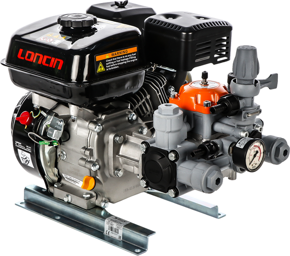 Comet MTP BPX25 PP  Motorpumpe für Spritzarbeiten  Loncin G200F-Motor  Ausführung für Säuren und chemische Produkte