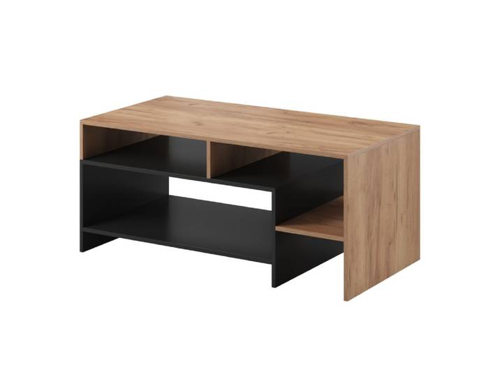 Table basse effet bois Blanc