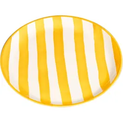 Lido Righe Frühstücksteller gestreift, 21 cm, gelb