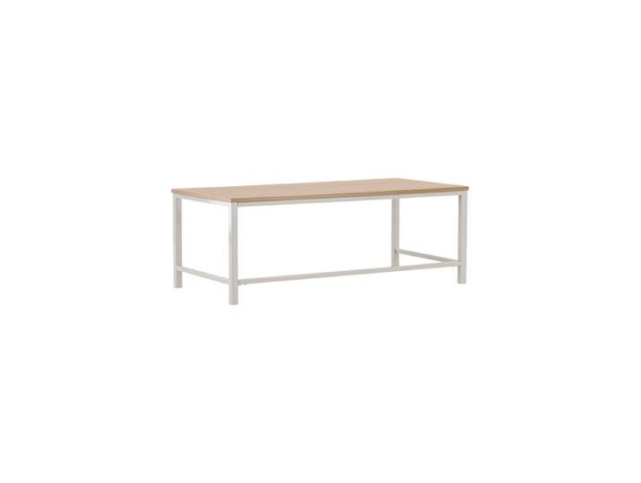 Zeitloser Couchtisch „Rise“ 120 x 60 cm Hellgrau, Natural VE DESIGN