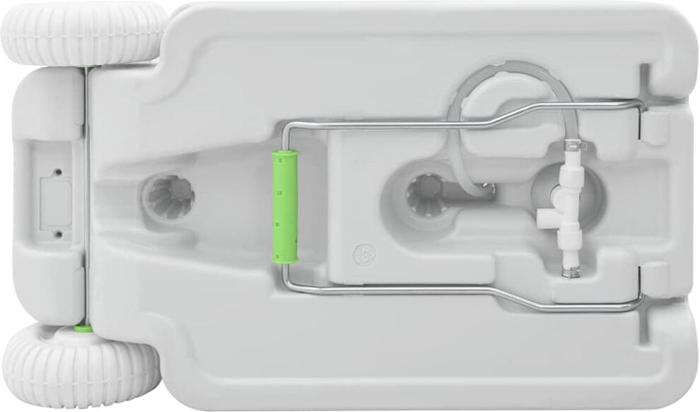 vidaXL Stand de lavage des mains de camping avec roues Gris