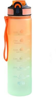 Cozy Casa Charm Large Capacity Sports Water BottlePortable Outdoor Cup With Rope orange