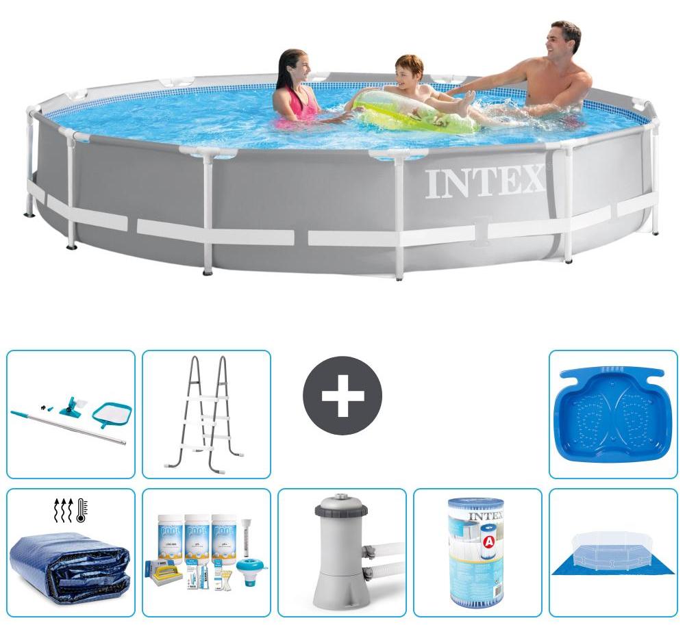 Prism Frame Pool Rund - 366x76 cm - 9-teilig S41932