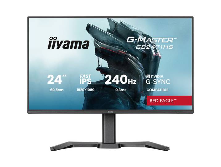 iiyama G-MASTER GB2471HS-B1, 60,5 cm (23.8'), 1920 x 1080 pixels, Full HD, Noir