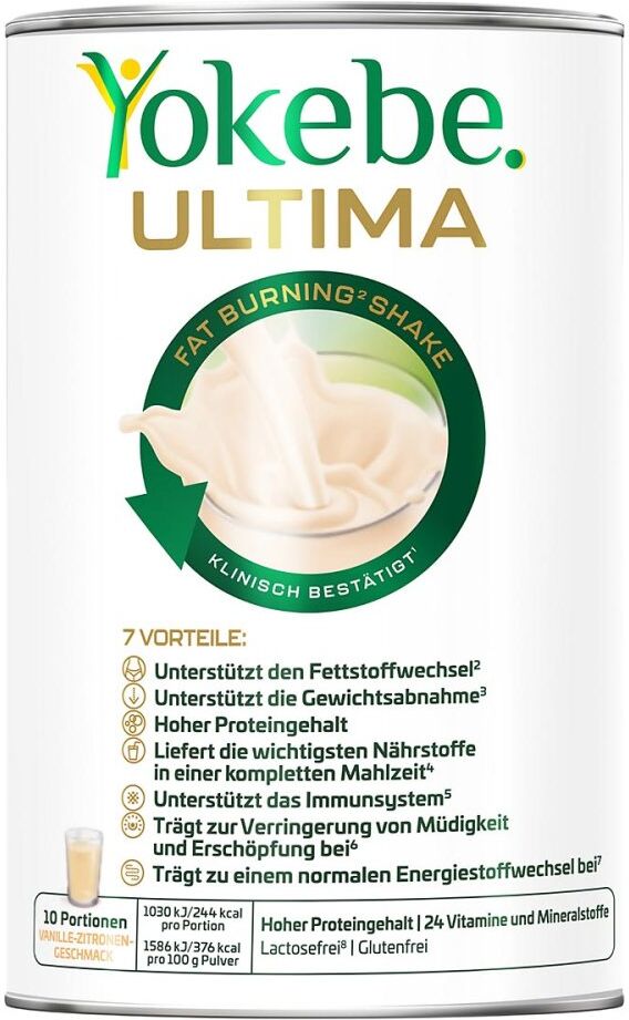 Yokebe Ultima Fat Burn - Diätshake zur Gewichtsabnahme