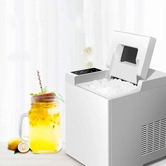 Elektrische Eismaschine - Schnelle Eisproduktion mit automatischer Selbstreinigung - 24x26x29 cm
